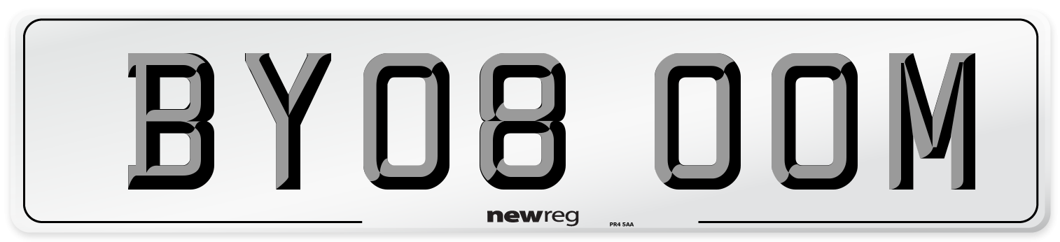 BY08 OOM Number Plate from New Reg